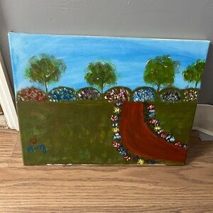 Elegant White Canvas Picture Frame